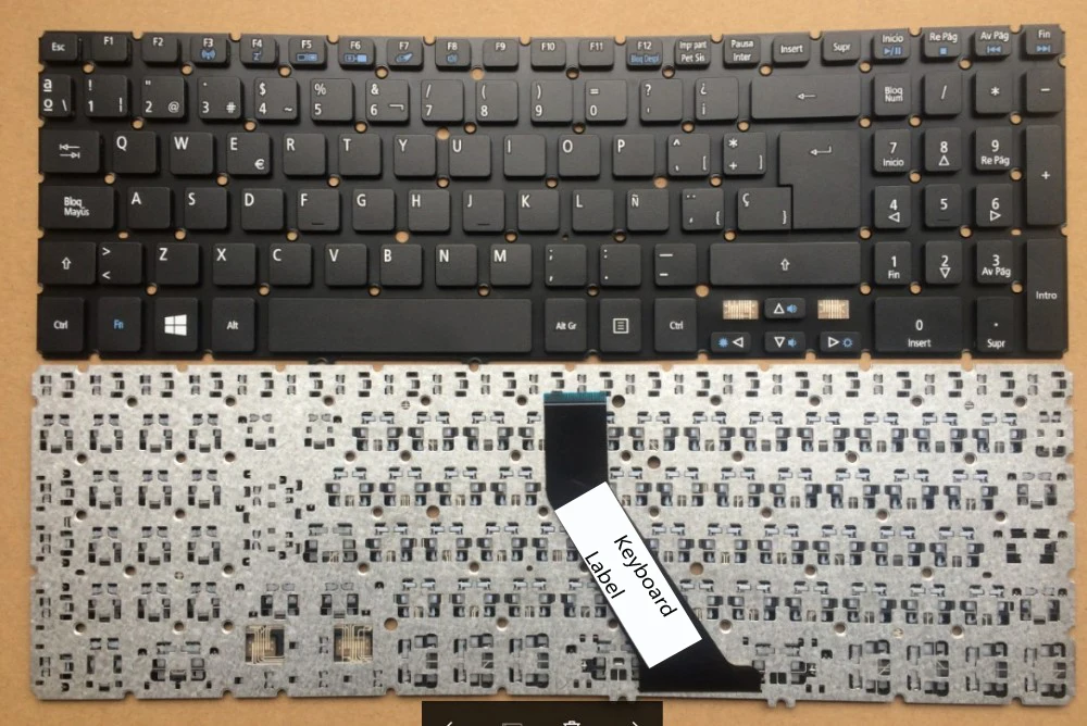 

News notebook laptop keyboard for ACER V5-531G V5-571 581 sp/spain layout