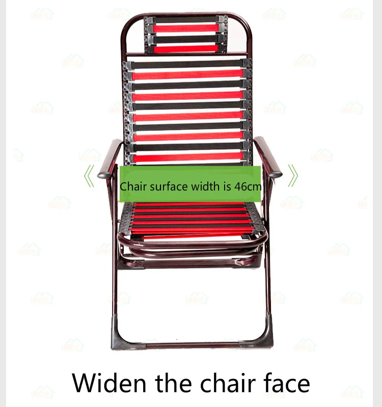 Складной стул здоровья дышащие пляжные балкон шезлонг эластичный шнур Лежащего офисные обеденный перерыв стул Нескользящие