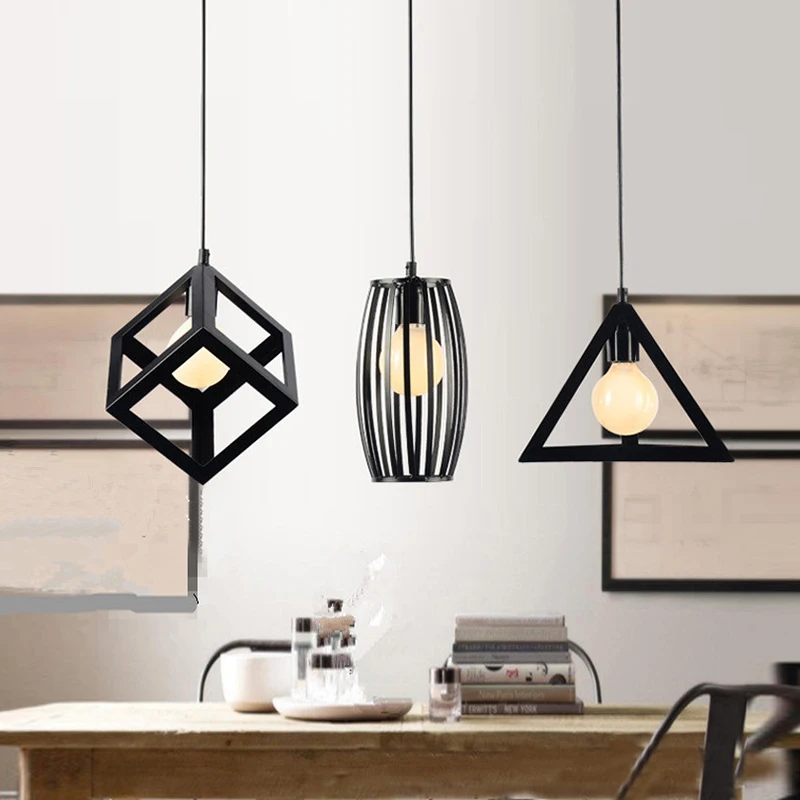 

Chandeliers Restaurant Bar Droplight American Country Industry Ancient Style Pendant Lamp Iron Single Head Pot Droplight