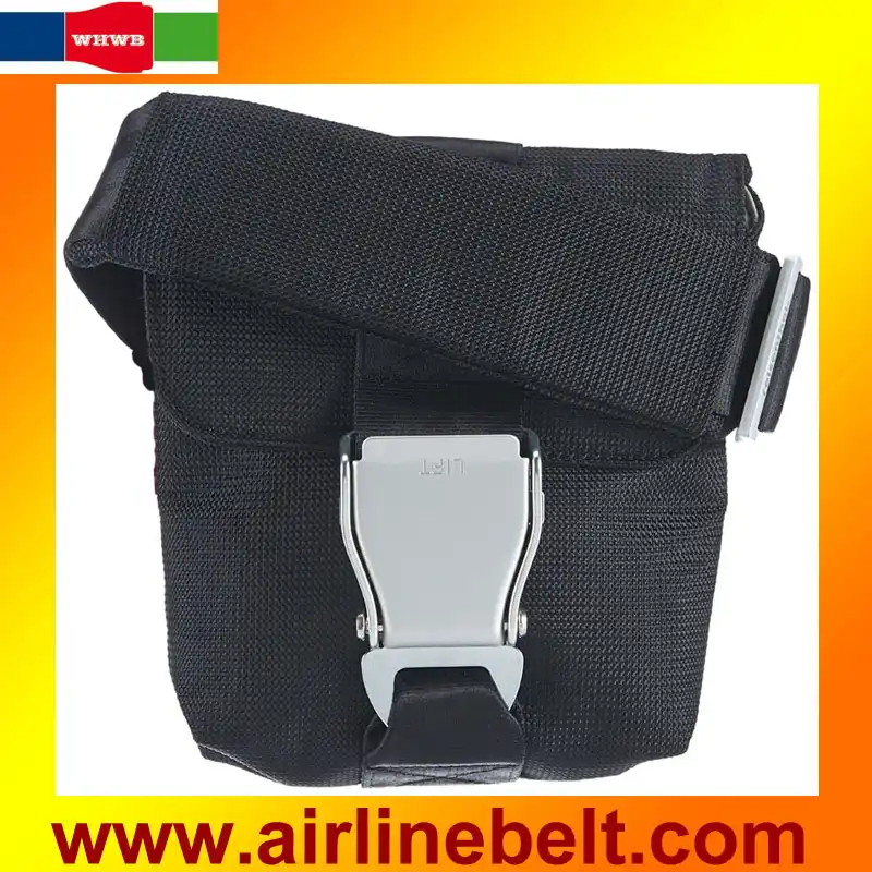 messenger bag with seat belt buckle