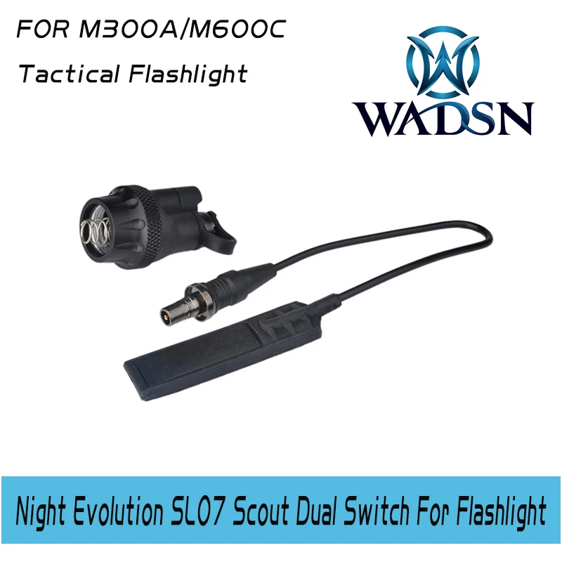 

WADSN Airsoft SF Remote Dual Switch Suit For M Series SL07 ScoutLight Pressure Pad Softair Flashlight Accessory WNE04054