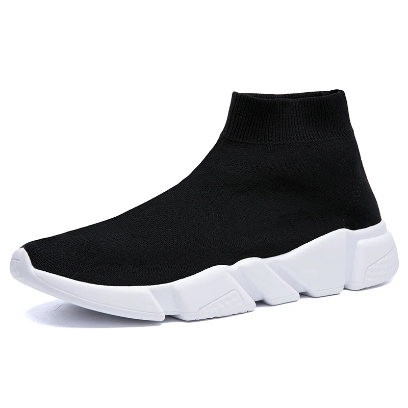 

Big Size Sneakers Women Men Knit Upper Breathable Sport Shoes Sock Boots Woman Chunky Shoes High Top Running Shoes For Men Women