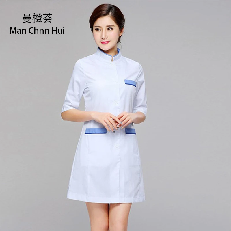 Ladies Medical Robe Medical lab coat Hospital Doctor Slim Multicolour Nurse Uniform medical gown Overalls medical uniforms