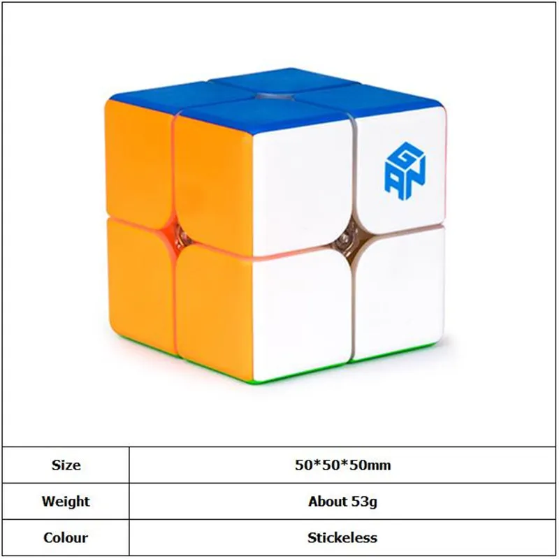 Gan 249 V2 2x2 магический скоростной куб без наклеек GAN 249 V2M Магнитный пазл Карманный Куб Красочные Gans игрушки для детей