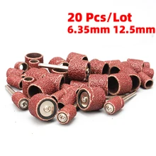 20 шт./лот Dremel зернистость шлифовальные ленты шлифовальный барабан оправка роторный инструмент ногтей сверла электрические инструменты комплект абразивной наждачной бумаги