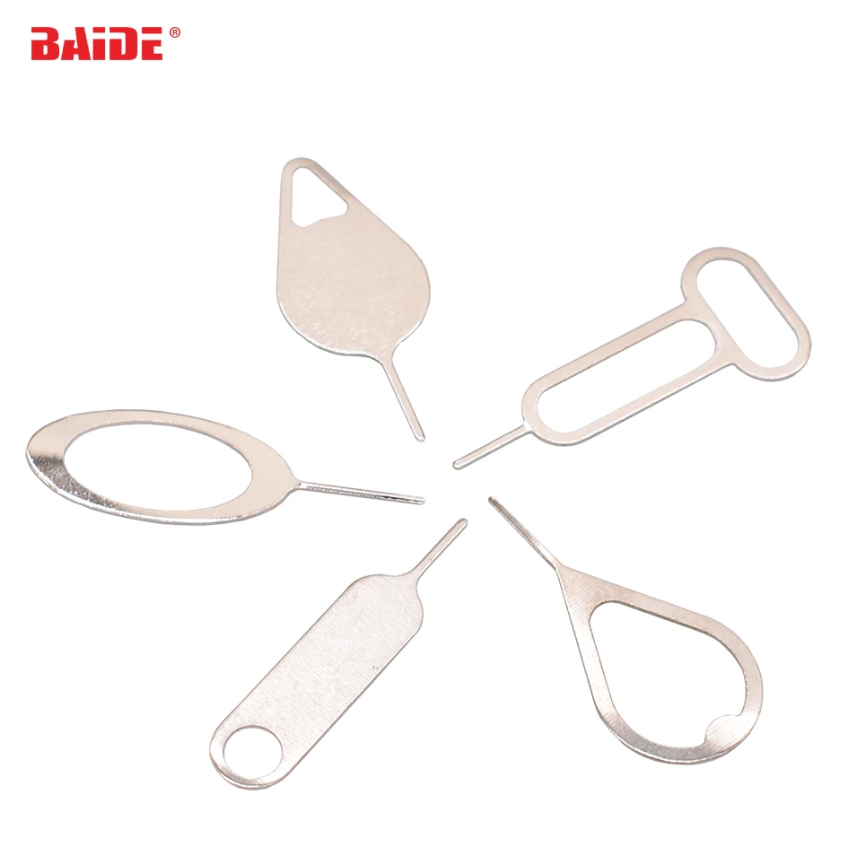 Steel SIM Card Pin SIM Card Tray Eject Pin Key Open Tool for iPhone 5 6