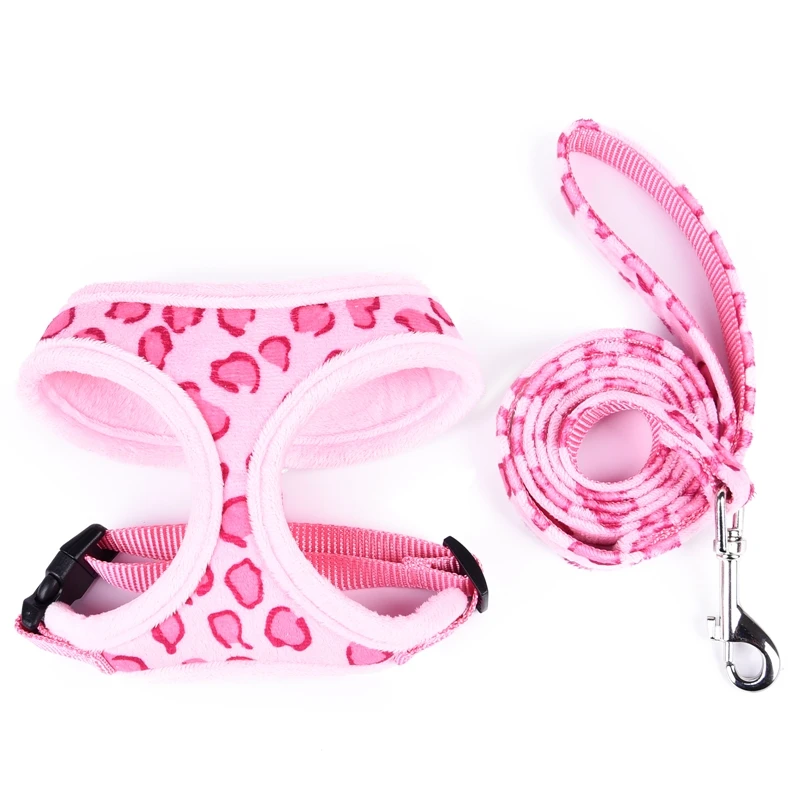 Harness and Leash Set Dogs Pets Animals Leash Puppy Harness Cute Collar