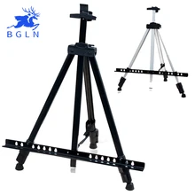 Bergino Sketch Easel Foldable Easel Display Aluminum Alloy Easel Sketch Drawing Frame For Artist Art Tools metal easel for artist painting sketch weeding easel stand drawing table box oil paint laptop accessories painting art supplies