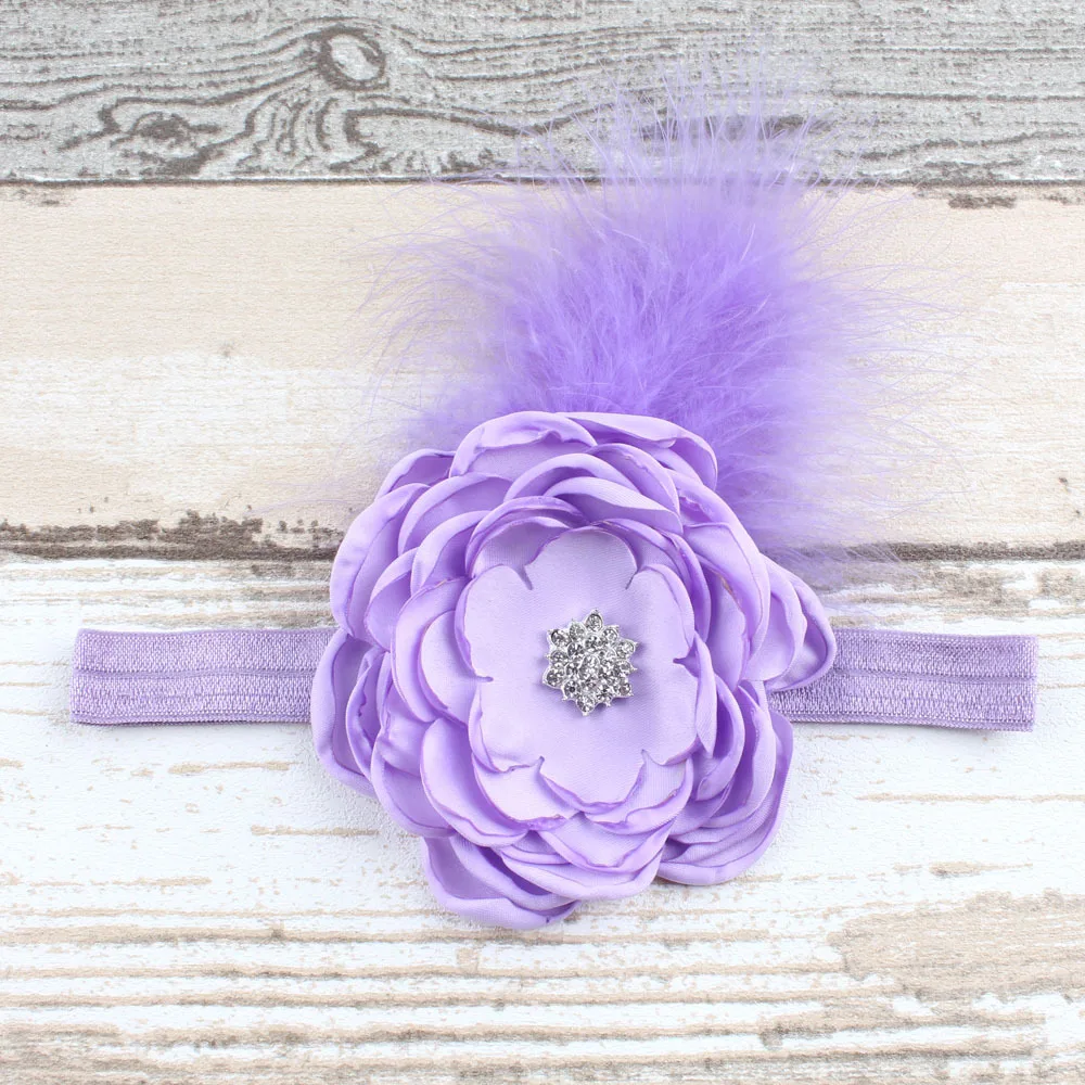 2017 модные милые детские аксессуары для волос Детская повязка на голову с перьями