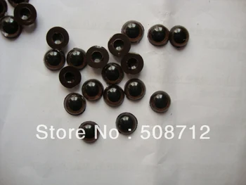 

fress ship!!!300pcs/lot DIY stuffed toy findings10mm Brown Color flat bottom plastic pupil eyes/ safety eyes