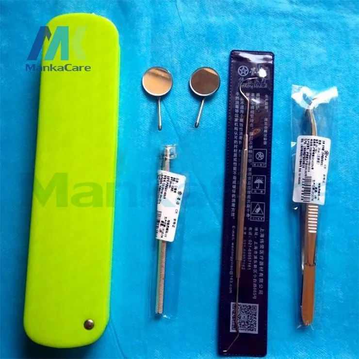 Dental de Aço Máquina para Exame Guia Inoxidável Espelho Sonda Alicate Pinças Dentes Kit Equipamento Limpo Dentista Oral 6 Cheap Modelos de unha artística