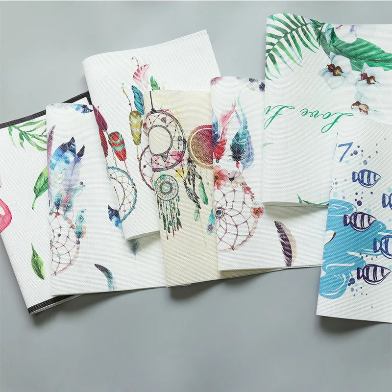Dreamcatcher Placemats Girl Fish PVC Dining Table Mat Disc Pads Bowl Pad Coasters Waterproof Cloth Slip-Resistant | Дом и сад