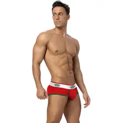 2019 модные брендовые трусы хлопок Cueca Gay Нижнее белье мужской стринги jockstrap выпуклые однотонные брюки сексуальные мужские нижнее белье