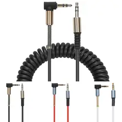 2017 Binmer аудио зарядный кабель 3.5 мм Стерео мужчинами AUX выдвижной растягивается аудио кабель MAY22 E22 #1
