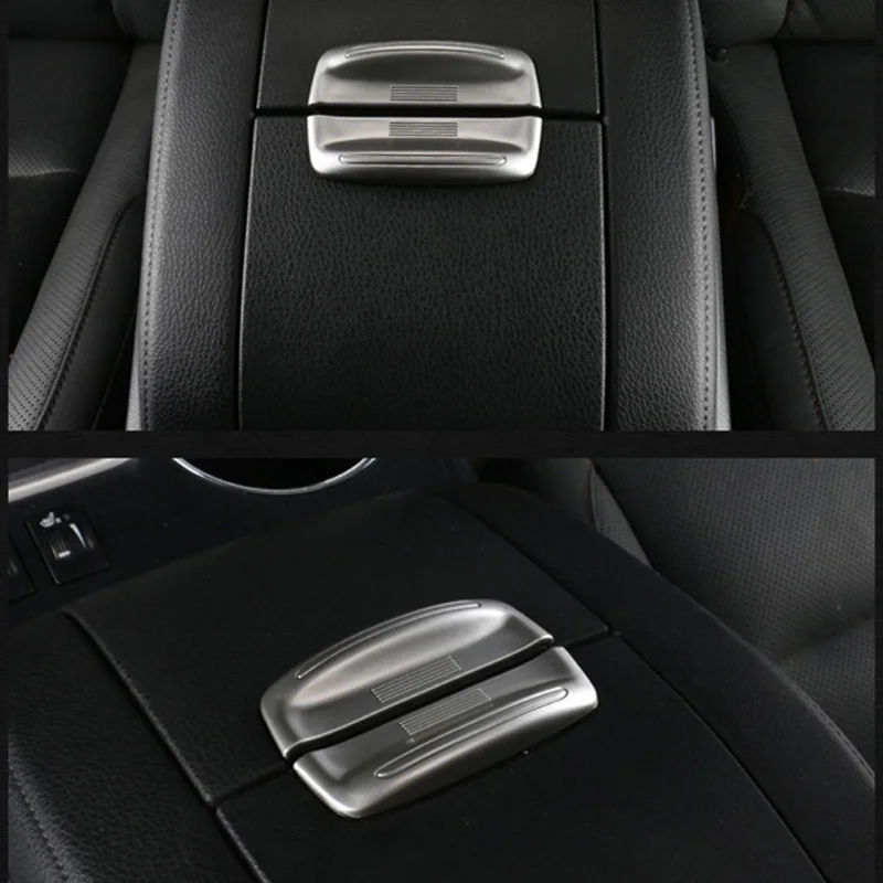 

Accessories For Toyota Highlander 2015 2016 2017 ABS Matte Car Central Control Storage Box Armrest Box Open Switch Sticker 2Pcs