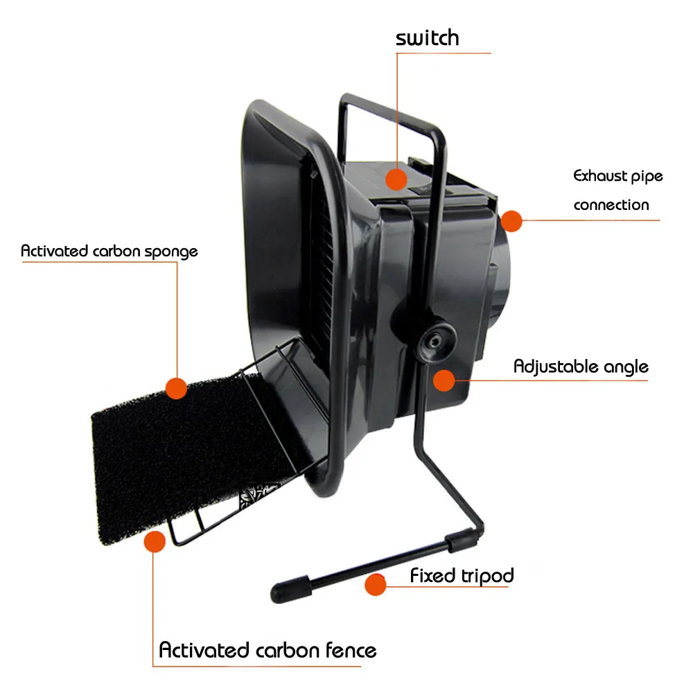 Free shipping 220V/110V EU/US Plug 30W 493 Solder Smoke Absorber ESD Fume Extractor with 10 free Activated Carbon Filter Sponge cheap stick welder
