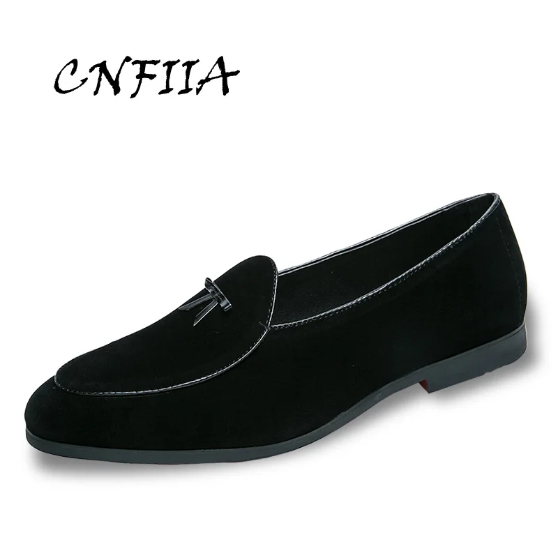 

CNFIIA Boat Shoes Men Loafers Casual Shoes Men Leather Driving Shoes Black Gray Brown Moccasins Slip-On Men's Loafers Fashion