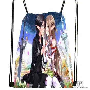 

Custom kirito-sword-art @1Drawstring Backpack Bag for Man Woman Cute Daypack Kids Satchel (Black Back) 31x40cm#20180611-03-151