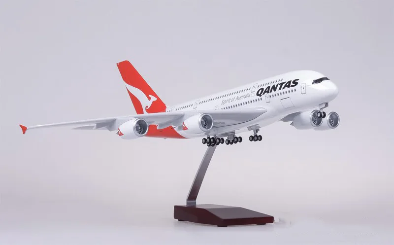 1: 160 авиакомпания Diecast Spirit из Австралии QANTAS A380 модель самолета со светлой и колесной коллекцией 380 модели игрушки