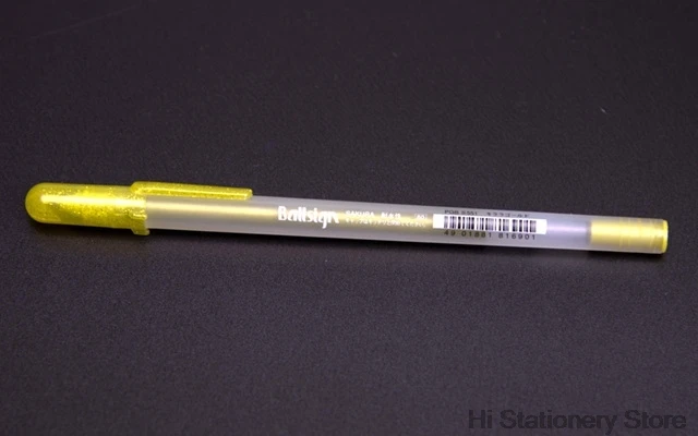 12 шт./лот Sakura Белое золото гелевый рулон на водной основе 0,7 мм XPGB#50 гелевая ручка Сделано в Японии - Цвет: 12Pcs Gold Color