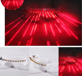 

Free shipping New LED Glasses, Lady Laser Glasses For Nightclub Nerformers Party Dancing Glowing Spiderman Mask Glasses