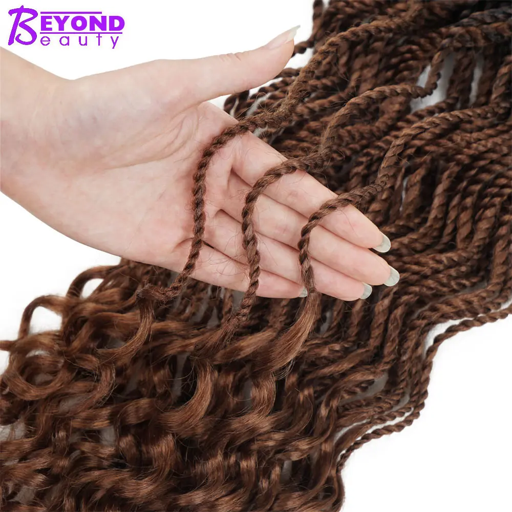 

Curly Senegalese Twist Crochet Braiding Synthetic Hair Extensions For Women Natural Black Crochet Braids Beyond Beauty
