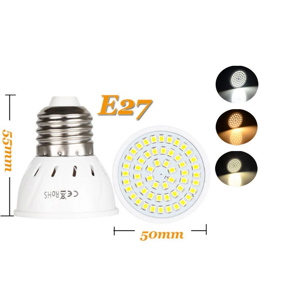 Led Light Bulb E27 GU10 MR16 LED Lamp Cup Highlight SpotLight Bulb