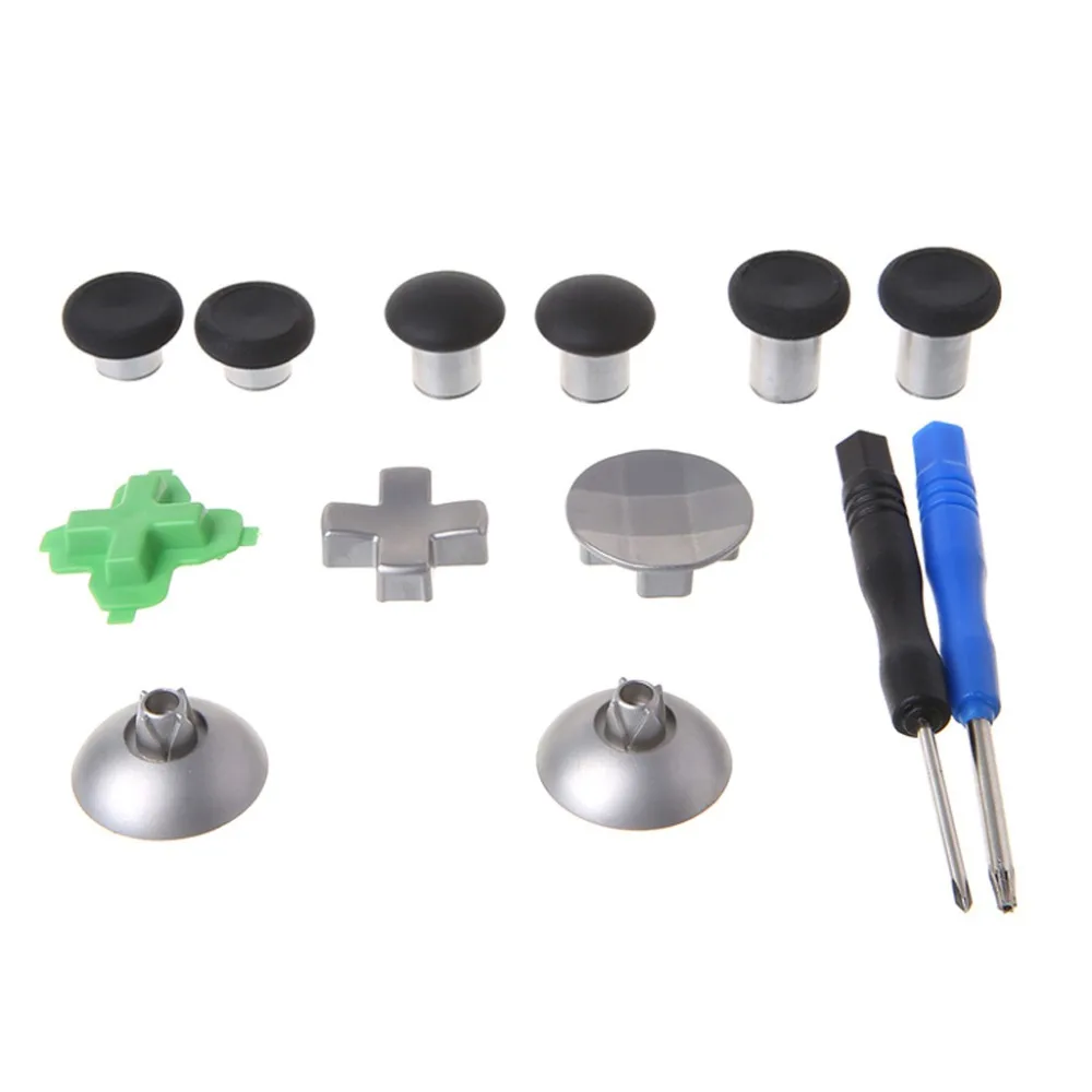 

11Pcs/Set Swap Thumb Analog Sticks Grips Stick D-Pad Bumper Trigger Button Storage Bag Gamepad Replacement for Xbox One Elite Wi