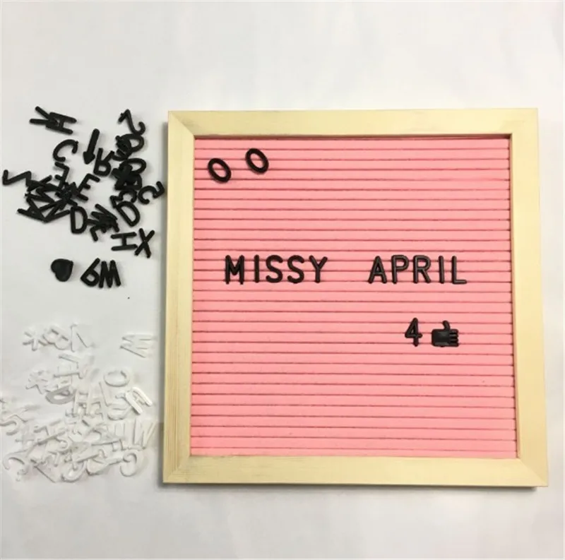 NNRTS creative Letter Board Sign Message Home Office Decor Board Oak Frame  White Letters Symbols Numbers Characters Bag office - AliExpress