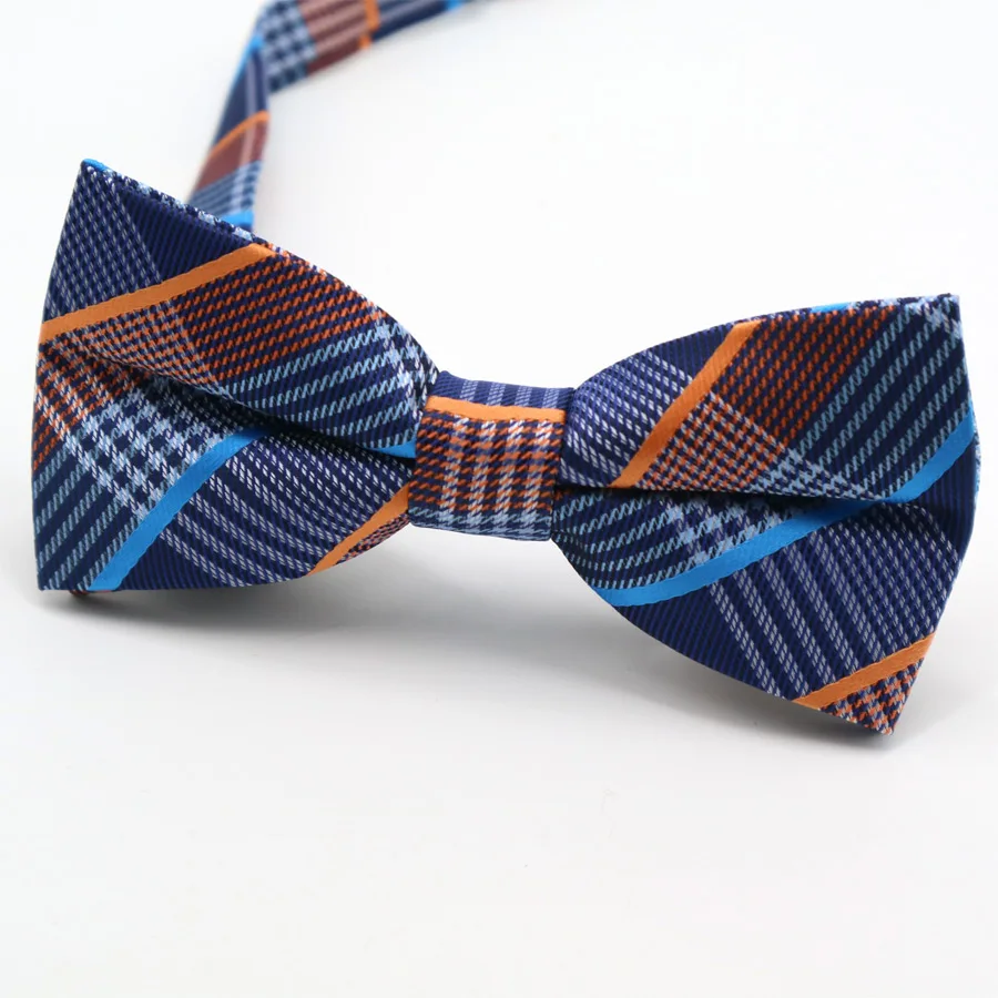 Модные Для мужчин полиэстер Шелковый Полосатый горошек смокинг Bowties мужские галстуки; Свадебная вечеринка бабочкой классические Регулируемая бабочка