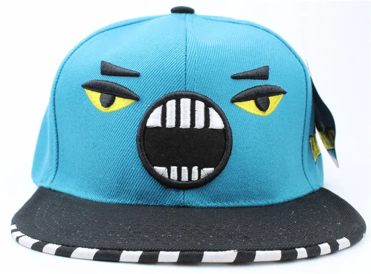 

2017 Rushed New Arrival Cotton Adult Baseball Hip Hop Hat Shark Little Monster Devil Maki Flat Cap And Female Universal Cute