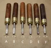 Wholesale leather craft tools wood handle leather edge skiving tool 0.8mm~2mm for thick leather ► Photo 1/2