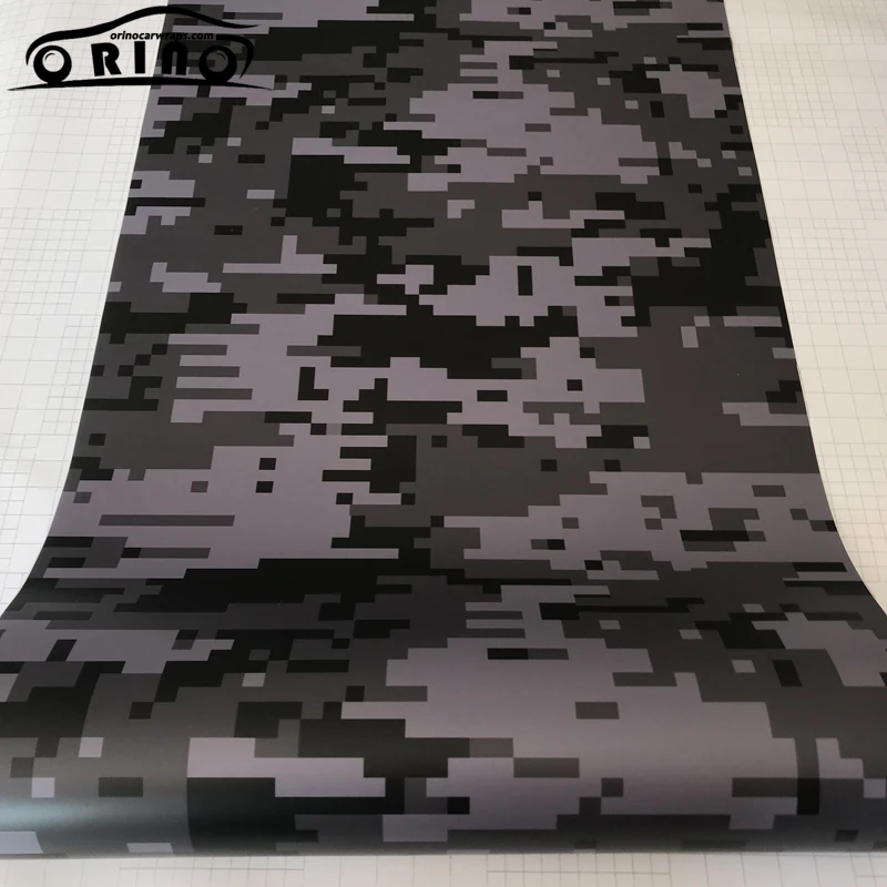 50x20 0/300 см цифровая камуфляжная виниловая фольга черная синяя красная Пиксельная