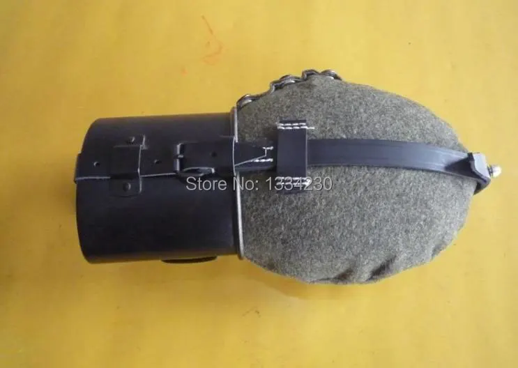 Military Bottle Kettle Collectable WWII German Canteen W Cover Strap Set aluminium wool cover New Outdoor camping-GM006