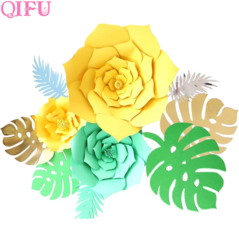 QIFU DIY бумажные цветы настенные украшения детский Фотофон искусственный цветок