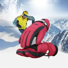 Мужские/женские перчатки для катания на лыжах с подогревом рук и спины, теплые перчатки для подзарядки, водонепроницаемые, ветрозащитные, 4 часа нагрева