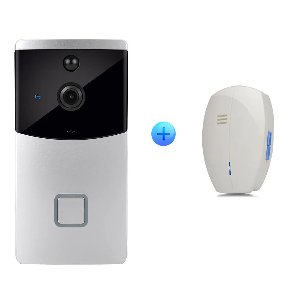 CUSAM Wireless Intercom Video Doorbell Wifi Smart 720P HD Camera Door Phone Bell Two Way Audio Night Vision Motion Sensor wireless video intercom system Door Intercom Systems