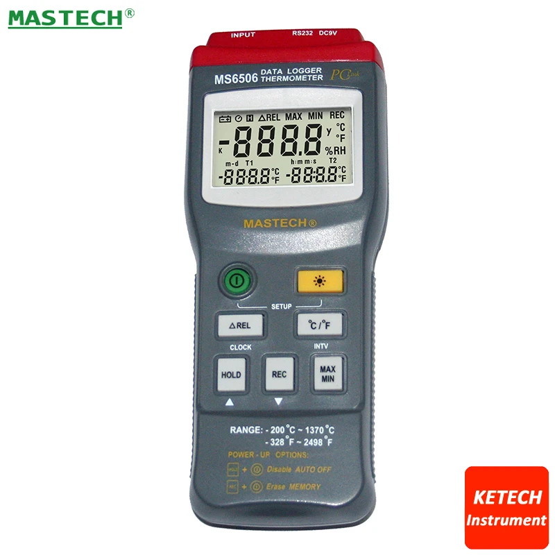 

Thermometer Computer Communication Recording Temperature Tester MASTECH MS6506
