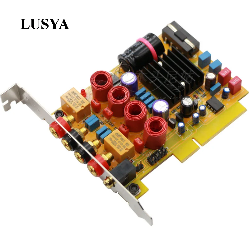 

Lusya TPA3116D2 Audio Receiver HiFi Stereo Digital amplifier card 50W*2 Hollow inductance upgrade Amplifier Board