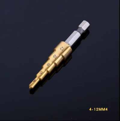 

Alloy steel step drill bit Triangular handle Reaming bit opener Cobalt M35 4-12mm 4-20mm 4-32mm