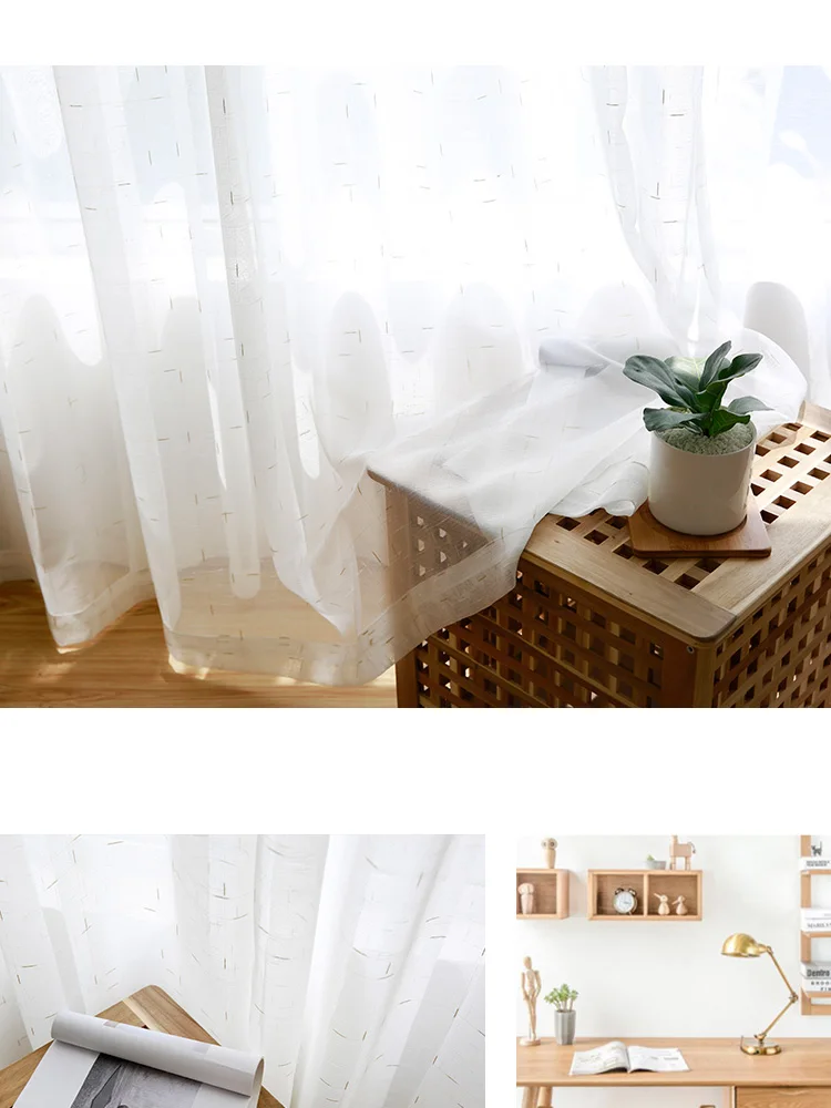 Innermor белые вышитые шторы для гостиной мягкие тюль на окна золотой и серебряный цвет пряжа Тюль окна Индивидуальные