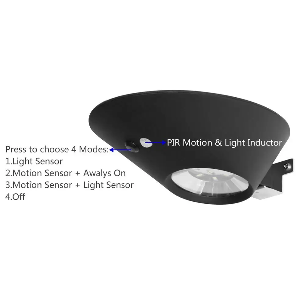 

ICOCO 2W 7 LED Solar Light Human Body Sensor Garden Wall Lights Home Decoration Outdoor Waterproof Lighting Solar Lamp