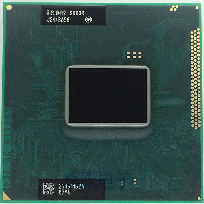 Процессор intel Core cpu Процессор I7-2640M SR03R I7 2640M SRO3R 2,8G-3,5G/4 M для HM65 HM67