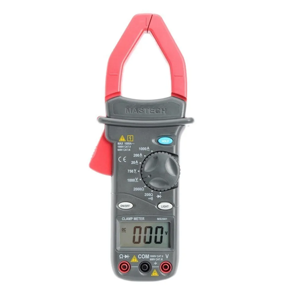 

2017 New MASTECH MS2001 MDigital AC Clamp Meters 1000A AC/DC Voltmeter Ammeter Ohmmeter Tester W/LCD Backlight Megohmmeter