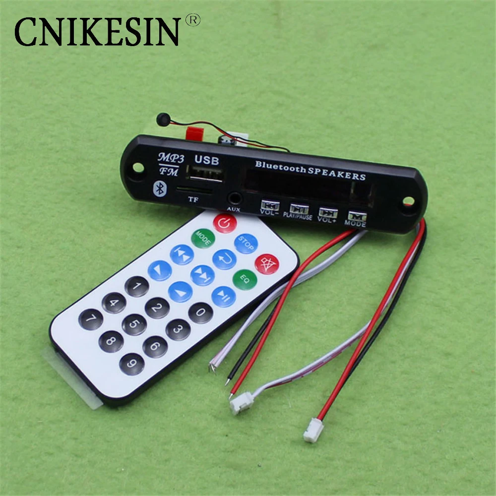 

CNIKESIN diy Car 12V 3.5 AUX Bluetooth phone Bluetooth MP3 decoder MP3 decoder board module lossless call