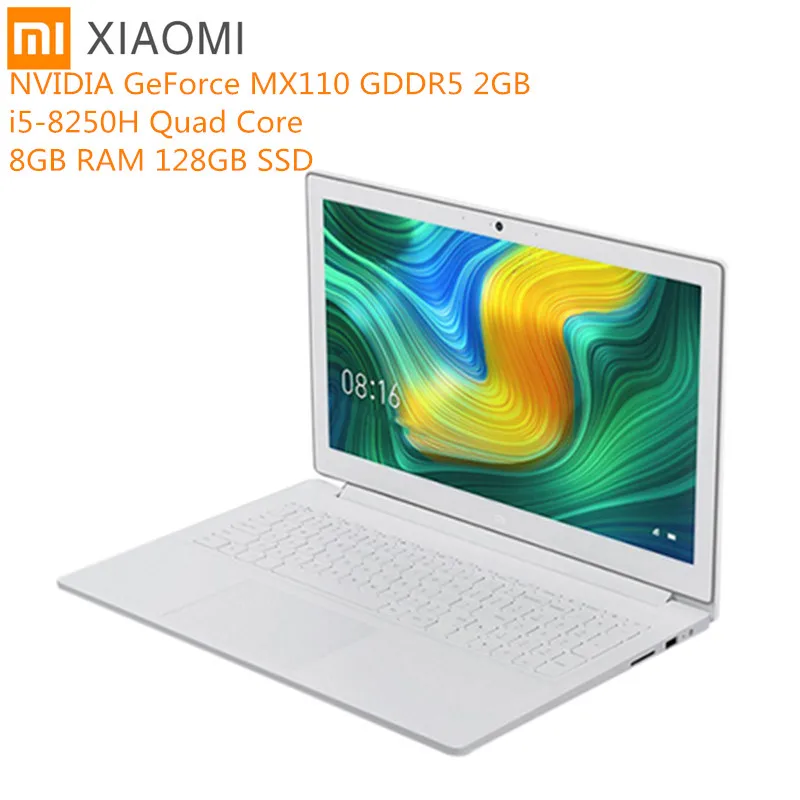 Оригинальный Xiaomi Mi ноутбук 15,6 дюймов Windows 10 Intel Core i5-8250 H четырехъядерный 8 Гб ram 128 Гб SSD Bluetooth GeForce MX110