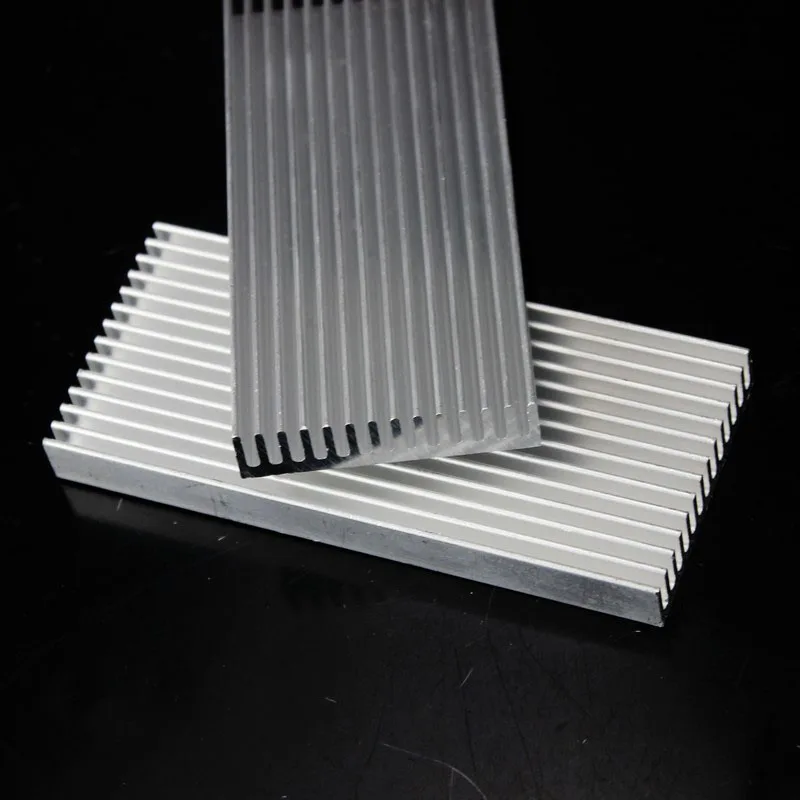 Gdstime 100pcs Aluminum Heat Sink 100x45x10mm Computer Component Heatsink 100mm x 45mm x 10mm