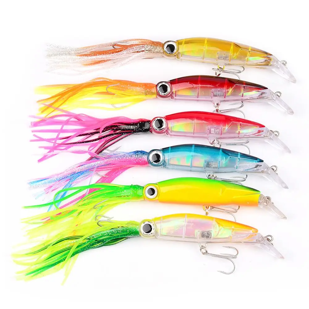 1Pcs Artificial Squid Lure Hard Plastic Big Size Octopus Bait Crank