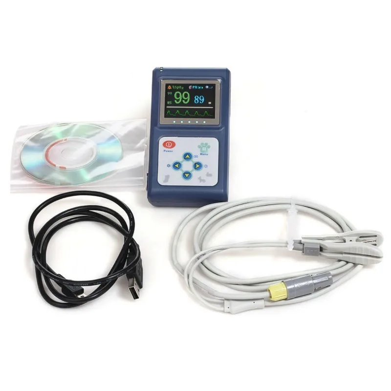 

CONTEC CMS60D-VET Vet Tongue/Ear Clip Probe, OLED, USB PC Software Veterinary Animal Use Pulse Oximeter veterinary