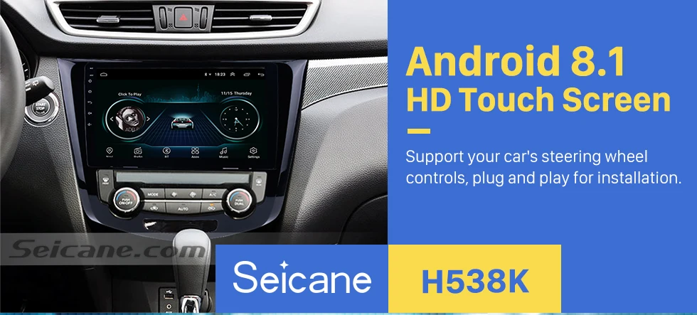 Perfect Seicane Android 8.1 Quad Core 10.1 Inch Car Radio GPS Navi Multimedia Player For 2013 2014 2015 2016 Nissan QashQai X-Trail 0